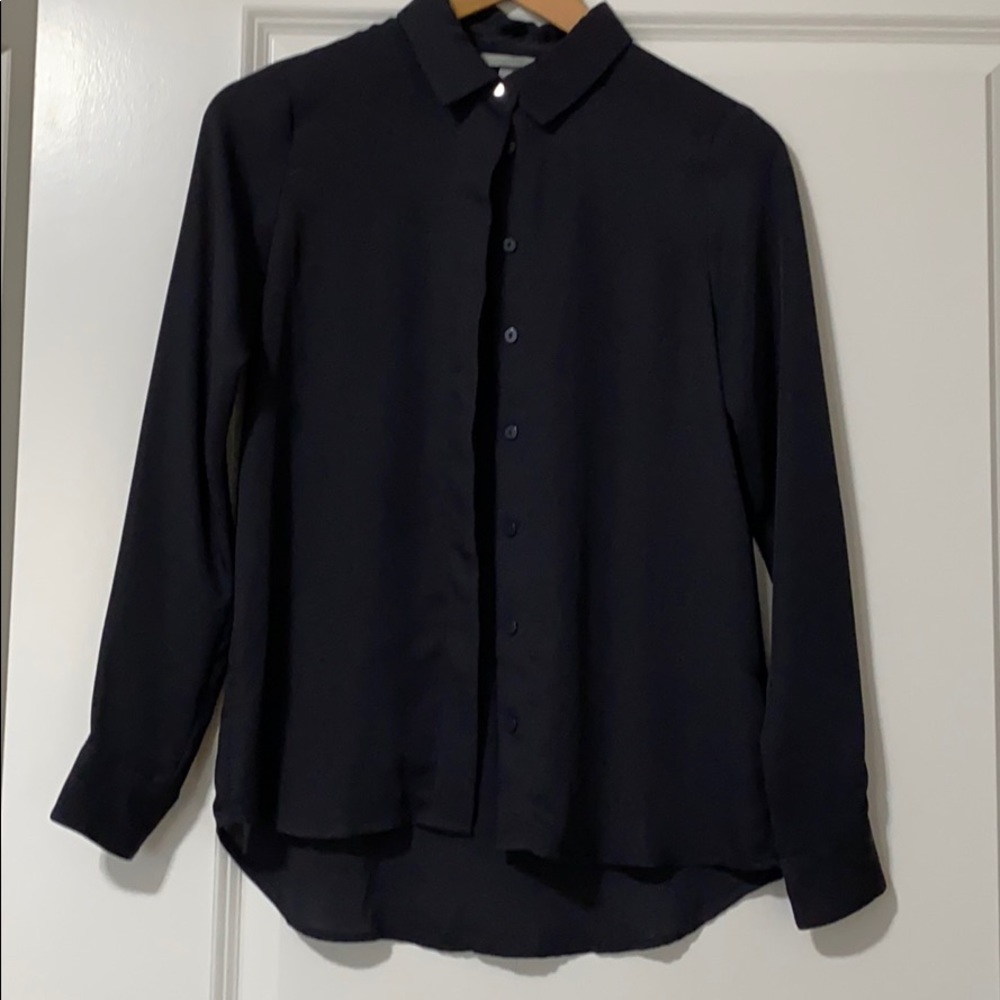 H&m dark dark navy blouse